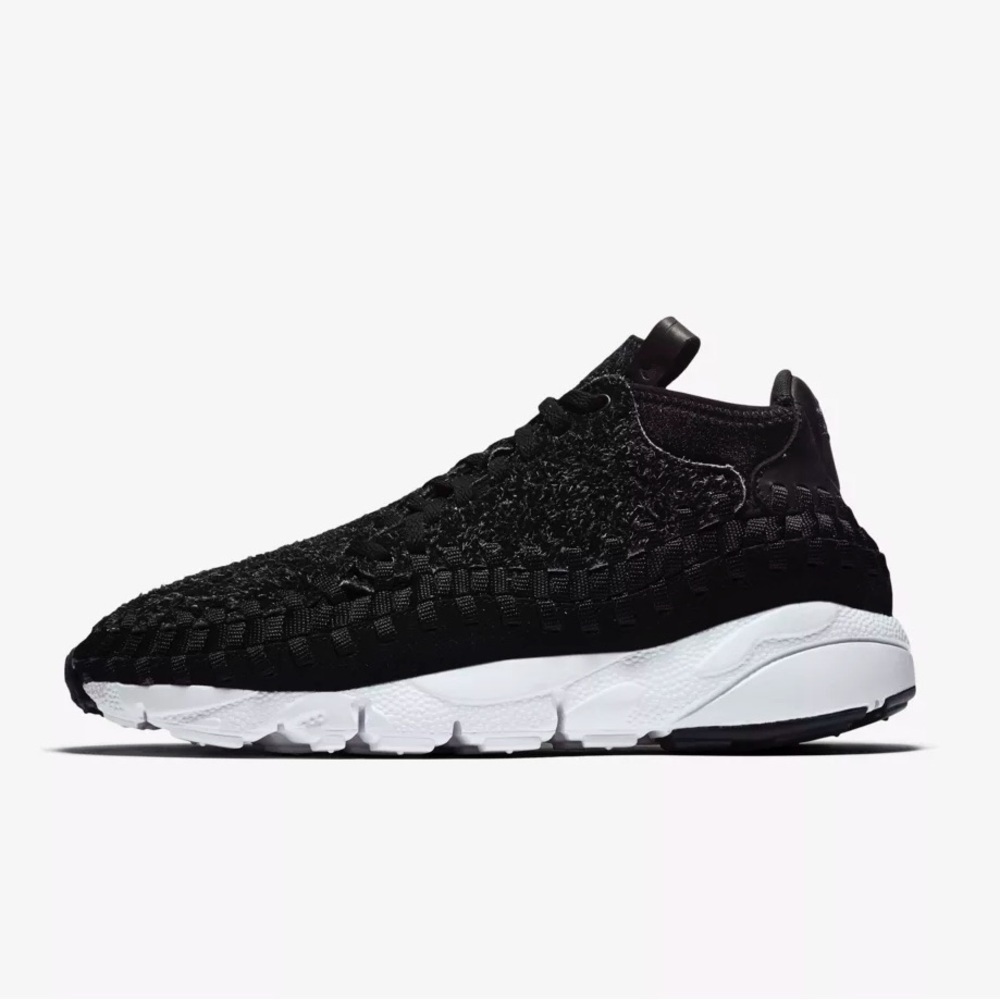 Nike Footscape Woven Chukka Black Sneakers Size 8.5/ EU 42